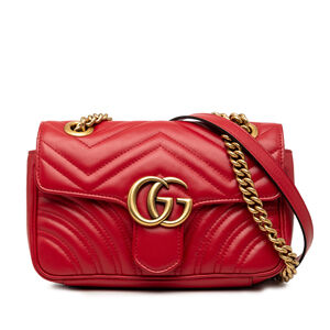 Pre-Loved Gucci Small GG Marmont Matelasse Calfskin Shoulder Bag